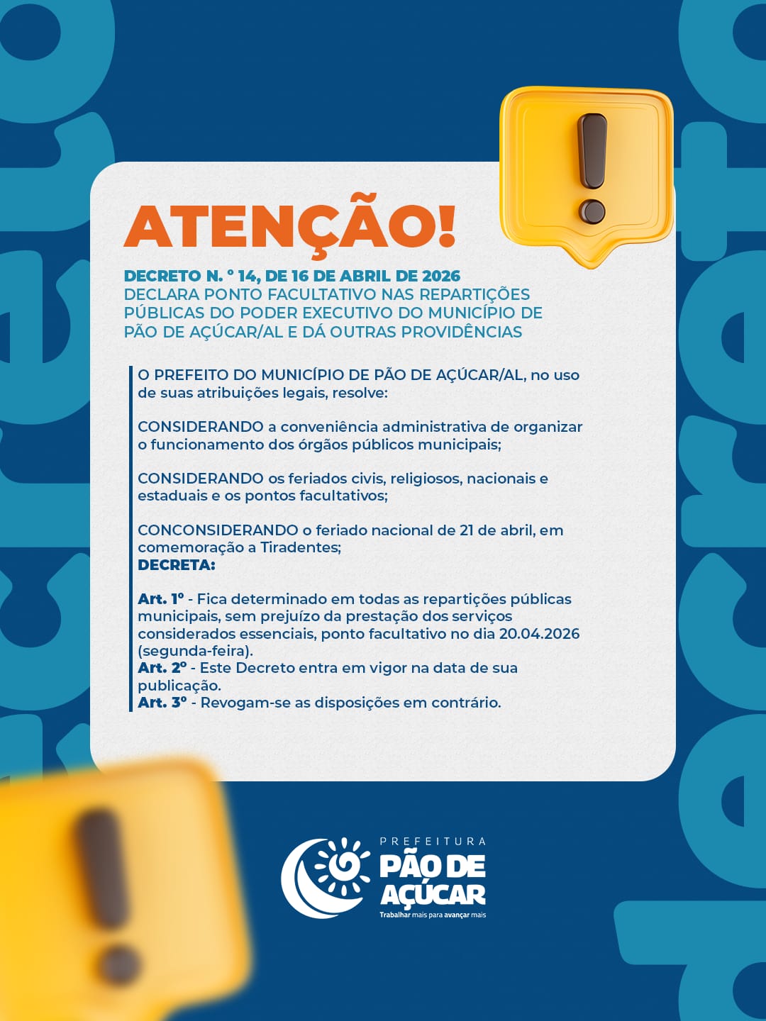 Decreto - Ponto Facultativo